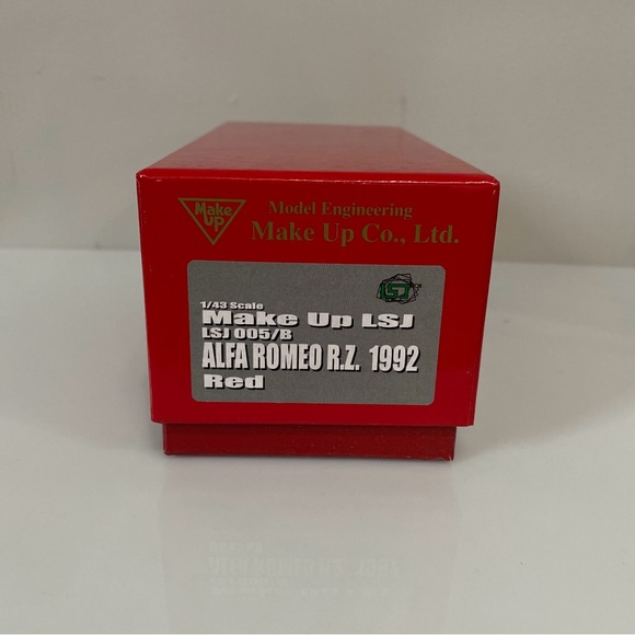 Make Up LSJ 1:43 Scale Alfa Romeo R.Z. Red 1992 Japan Very Nice Condition. - Picture 9 of 13